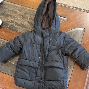 GAP Kids Black Hooded Puffer Jacket
